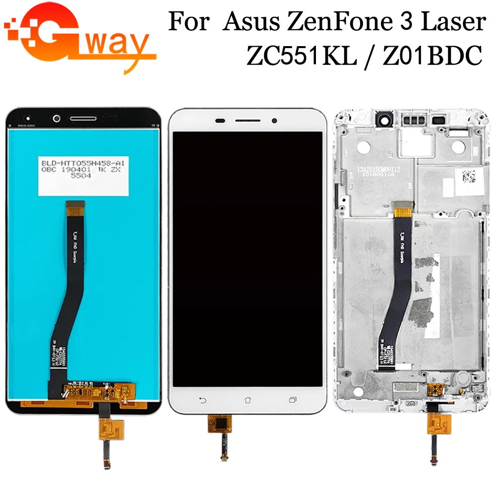 5 ''для Asus ZenFone 3 Laser ZC551KL Z01BDC ЖК-дисплей кодирующий преобразователь сенсорного