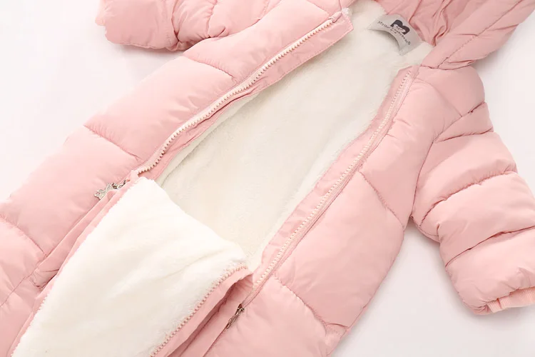 Dollplus/; комбинезон для мальчиков; хлопковая одежда с капюшоном для малышей; флисовые теплые зимние комбинезоны для маленьких девочек; комбинезоны для новорожденных в стиле унисекс; костюм для младенцев