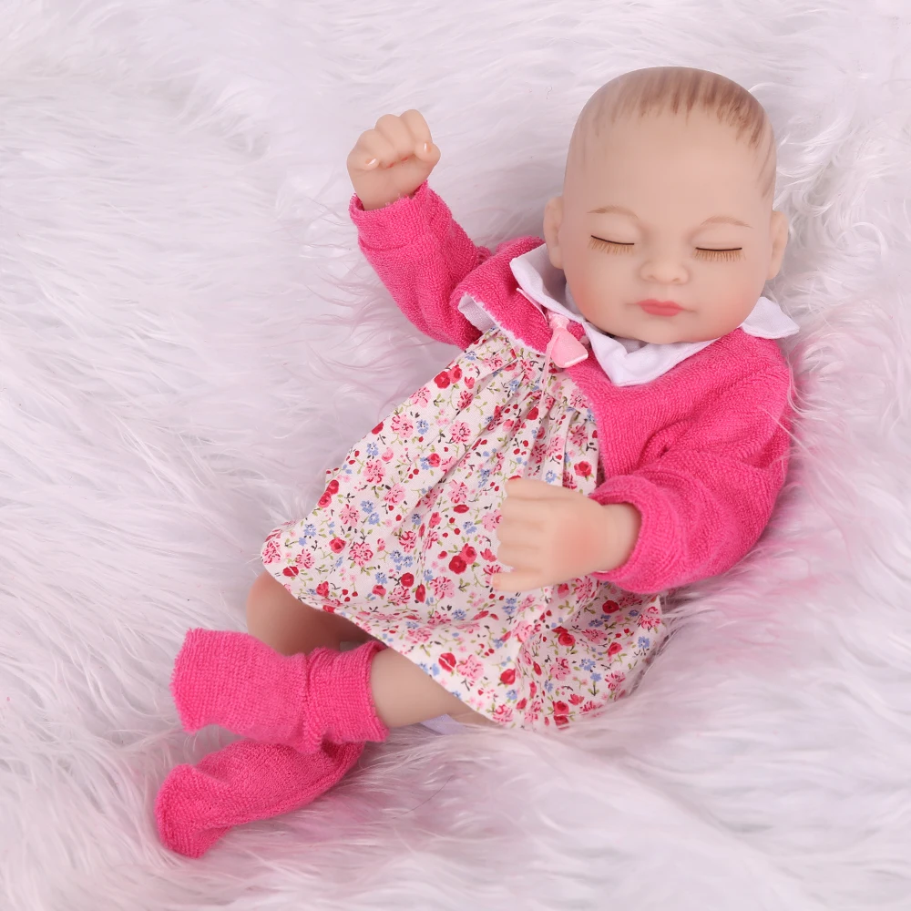 10 дюймов 28 см Reborn Baby куклы полностью виниловые силиконовые водонепроницаемые спящие дети Reborn Младенцы реалистичные Menina Bonecas Подарочные игрушки