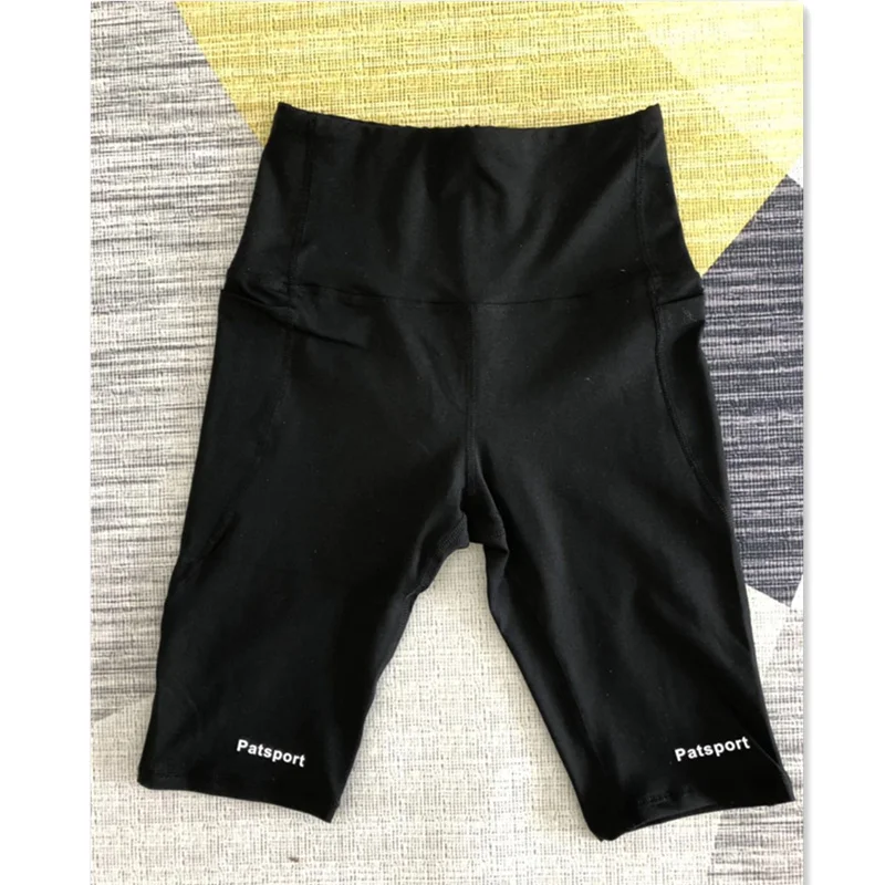 Fashion Letter print biker shorts high waist women short pants fitness active Wide Waistband Casual yoga cycling shorts Trousers