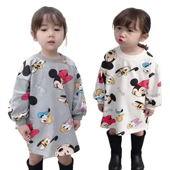 

2020 Christmas Minnie Baby Girl Dress For Girls spring autumn Holiday Children Clothing birthday Party dress Mickey Kids Costume