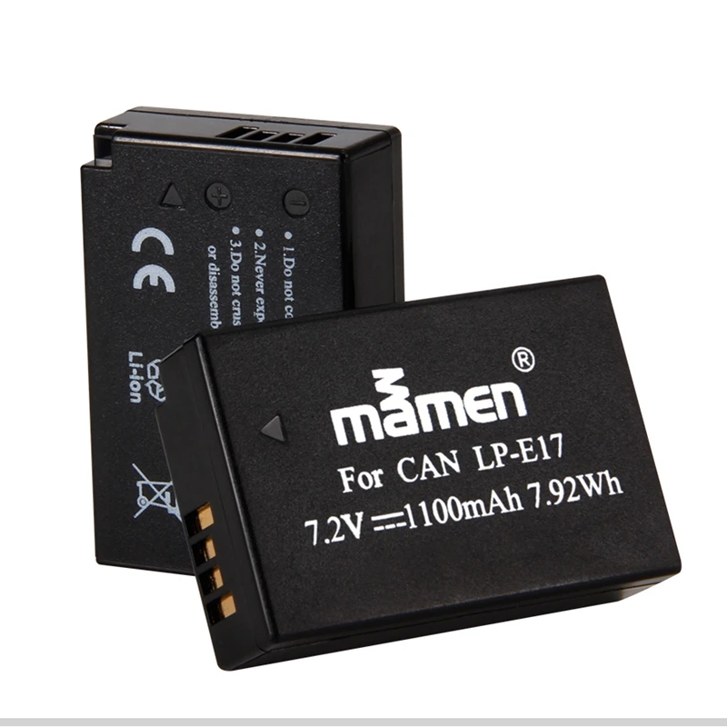 Mamen 1100MAh LP-E17 LPE17 LP E17 батарея для камеры+ USB lcd двойное зарядное устройство для Canon EOS M3 M5 M6 Kiss X8I 750D 760D T6I T6S 800D