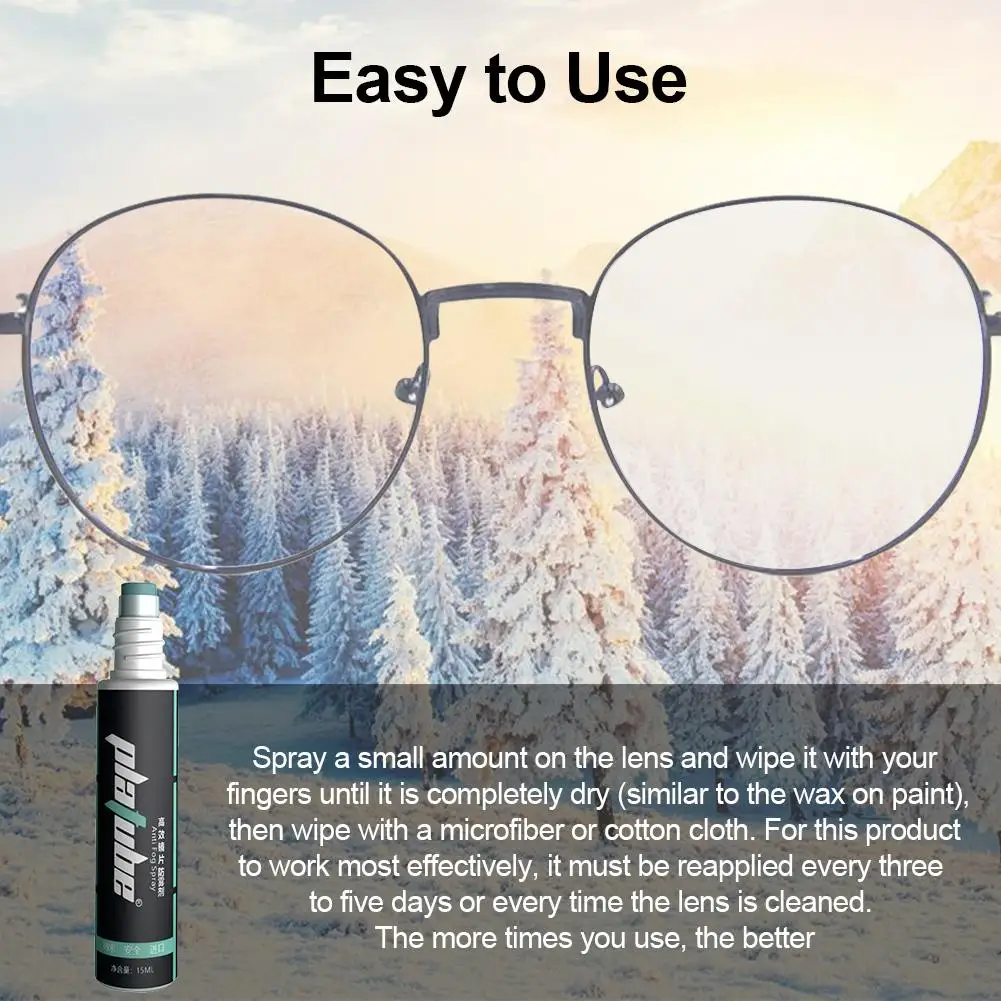 Anti-fog Goggles Spray Agent Durable Lens Cleaner Long-lasting Non-toxic Safe Glasses Transparent Lens Protection Agent scubapro