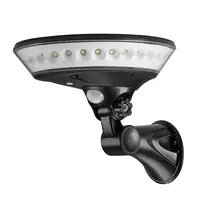 Lampe solaire murale ronde à 360 degrés avec capteur de mouvement PIR, lampe solaire circulaire pour jardin, lampe solaire à énergie solaire, 29 LED, lampe de rue extérieure lumineuse 1
