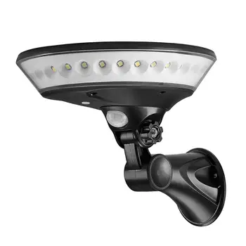 PIR 모션 센서 램프, 360 도 조명, 원형 태양광 벽 조명, 원형 정원, 태양광 에너지 램프, 29LED 밝은 야외 가로등