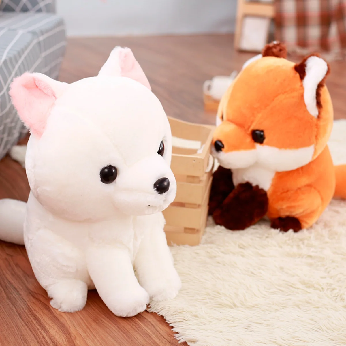 

Plush Toys Super Meng Japan Long Tail Small Fox Model Doll Children Birthday Gift Girl'S