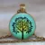 Tree Of Life Glass Cabochon Statement Pendant Necklace 9