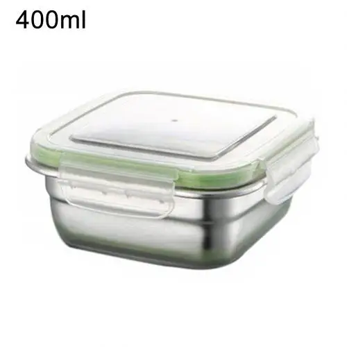 Hot 1/3Pcs 400/750/1200ml Food Storage Container Square Lunch Box Leakproof Bento - Цвет: 400 ml