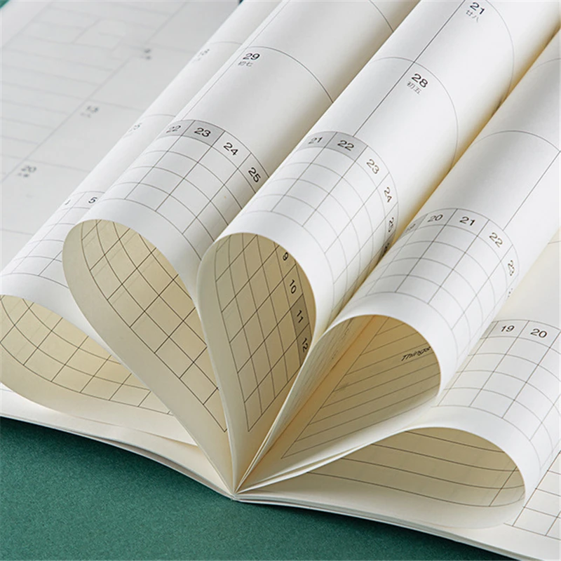 A4 наклейки для дневника Escolar notebook 12 мес., китайский планировщик, еженедельные офисные школьные принадлежности D50