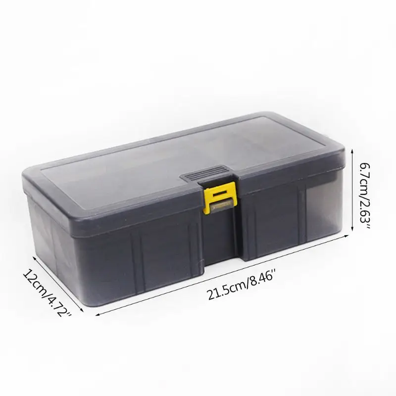 Multi-division Dual Layer Tool Storage Box Multifunctional Organize Fishing Lure Hooks Arrange Case Durable Plastic large tool chest