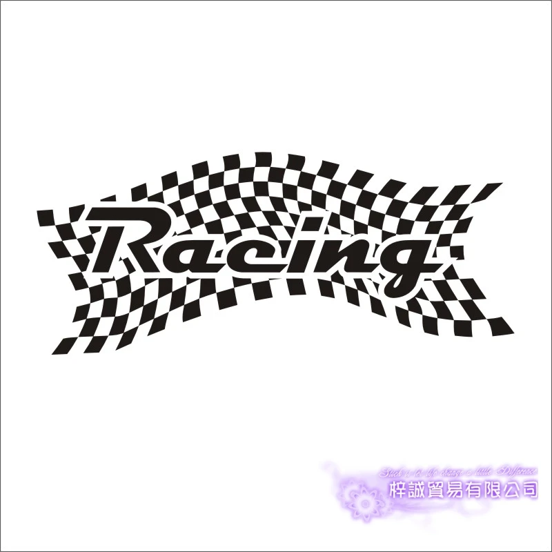 Car Sticker Flag Racing Vehicle Decal Classical Cars Posters Vinyl Wall Decals Pegatina Parede Decor Mural Car Sticker