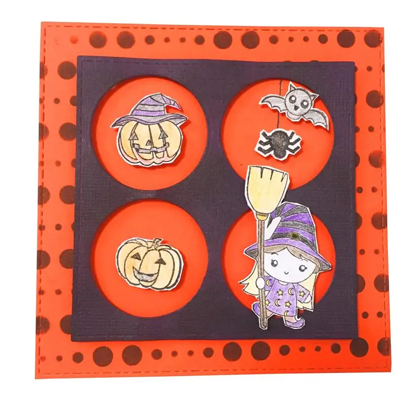 Прозрачные силиконовые штампы для скрапбукинга/открыток KSCRAFT Happy Hallowen, детские товары для украшения M41