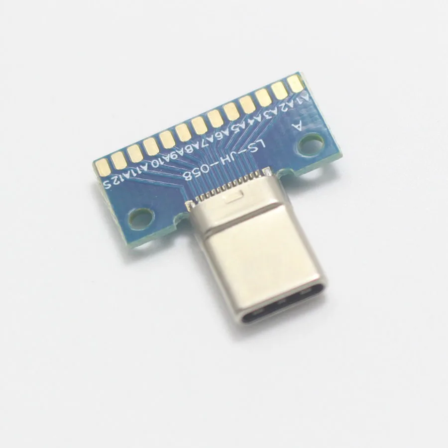 1 шт. USB 3,1 type C разъем 24+ 2P штекер Адаптер розеток для припоя провода и кабель 24P+ 2P печатная плата