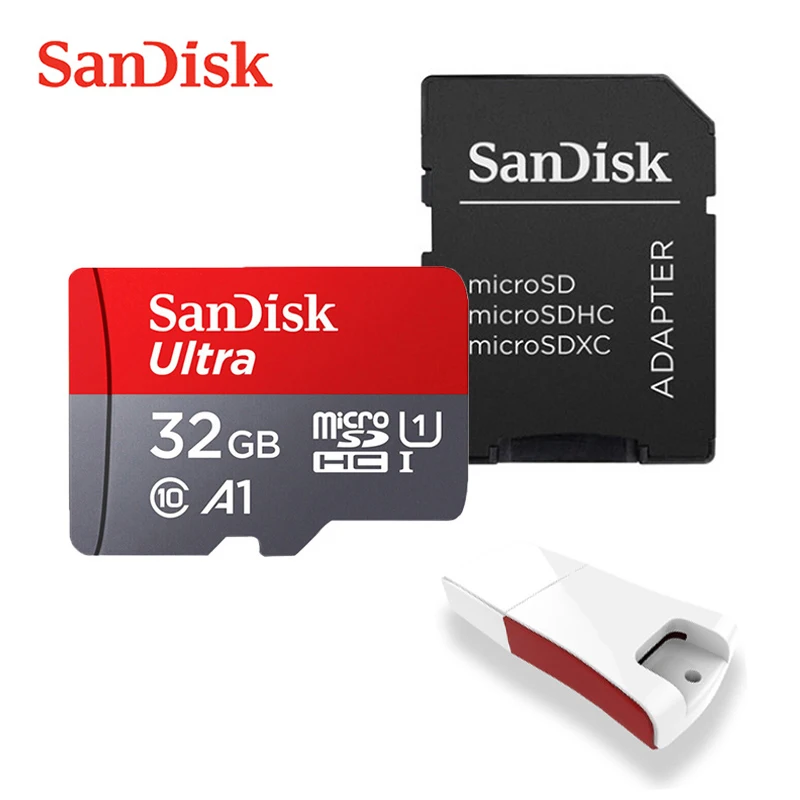 SanDisk-Tarjeta de memoria para ordenadores, memoria micro SD clase UHS 10-3 A1 con capacidad de almacenamiento de 400GB 256GB 200GB 128GB 64GB 32GB 16 GB, transmisión de 98 MB/S