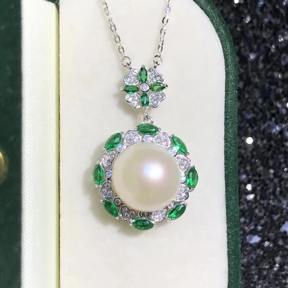 

Основа для ожерелья Akoya, из серебра 925 пробы, с жемчугом Эдисона, кораллом, нефритом