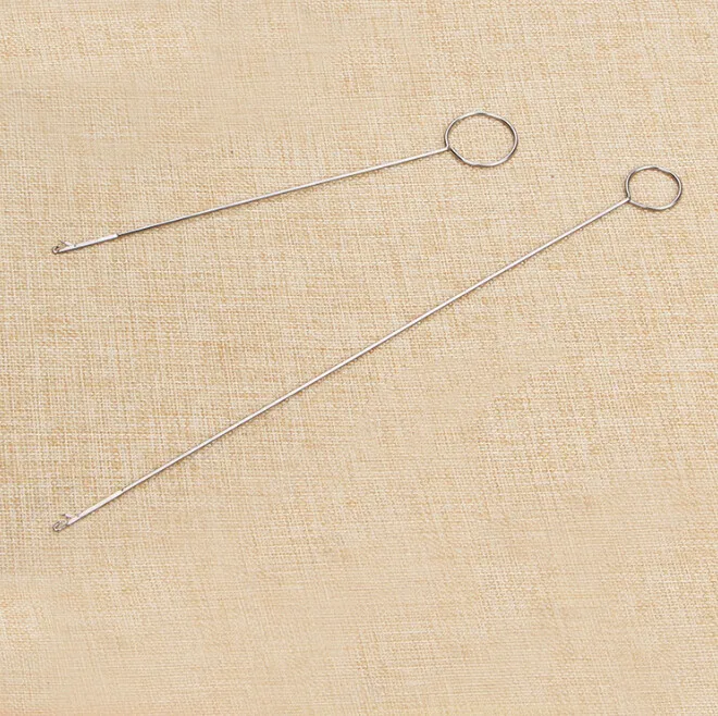 

Durable Sewing Loop Turner Hook With Latch For Turning Fabric Tubes Straps Belts Strips for Handmade Sewing Tools 2Sizes