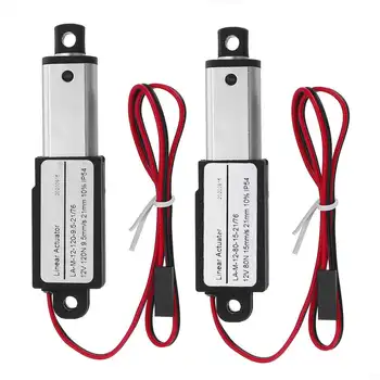 

12V DC Mini Electric Linear Actuator Portable Telescopic Rod Lifter 9.5mm/s 30mm/s 15mm/s 5mm/s Stroke 21mm Push Rod