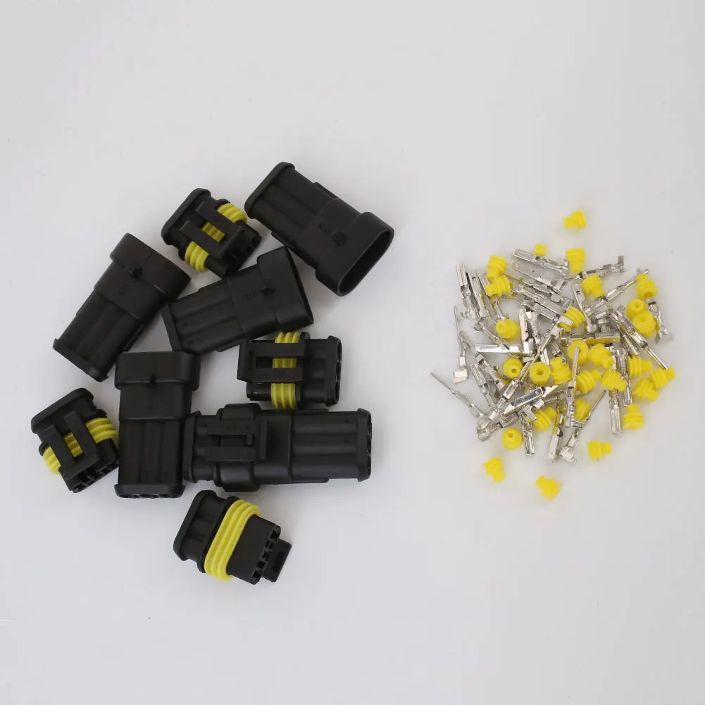 HID коннектор гнезда автомобиль HID коннектор проводки Замена 15 шт. 2/3/4 Pin премиум качества HID розетка