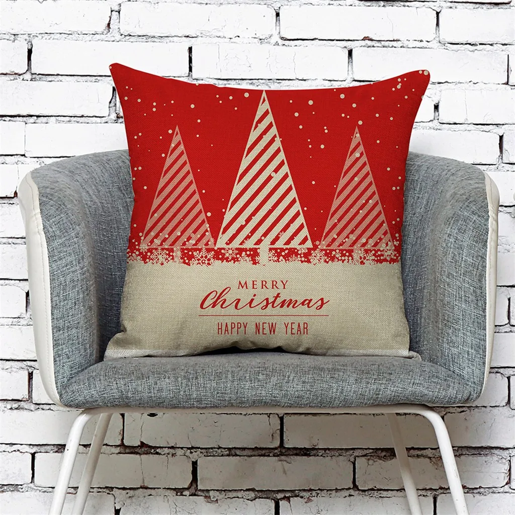 Рождественская наволочка, домашний декор, наволочка для дивана, наволочки для подушки, cojines decorativos para sof housse de coussin