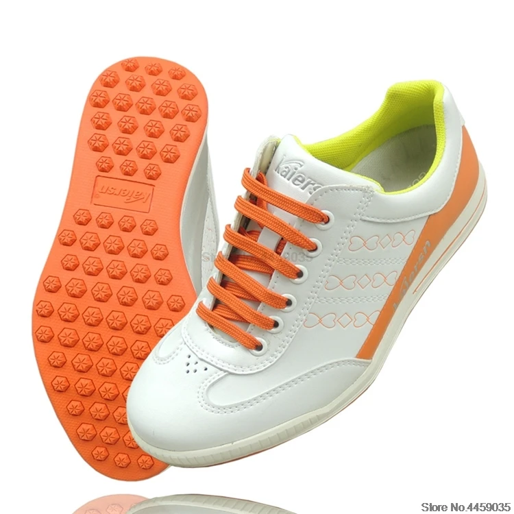 Женская водонепроницаемая дышащая обувь для гольфа; женские нескользящие кроссовки без пятен; супер-светильник; хорошее сцепление; кожаная обувь для гольфа; D0593