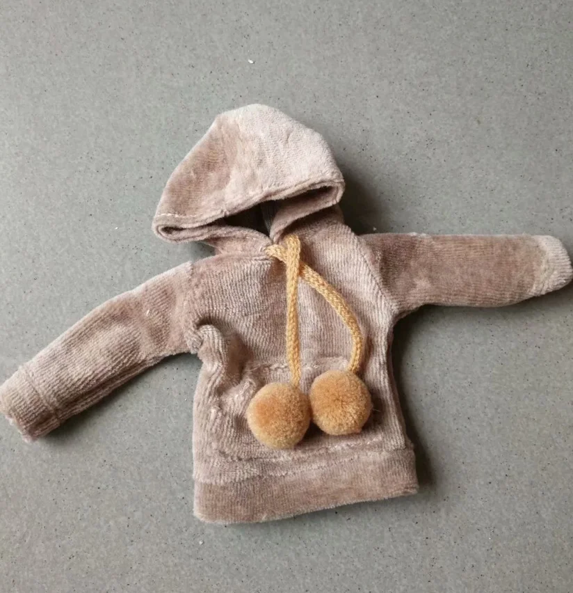 brown Модная Толстовка ручной работы для куклы Blythe, свитер, наряды, модная одежда для куклы Blyth, топ для куклы, детская игрушка 1/6, аксессуары для куклы - Цвет: brown