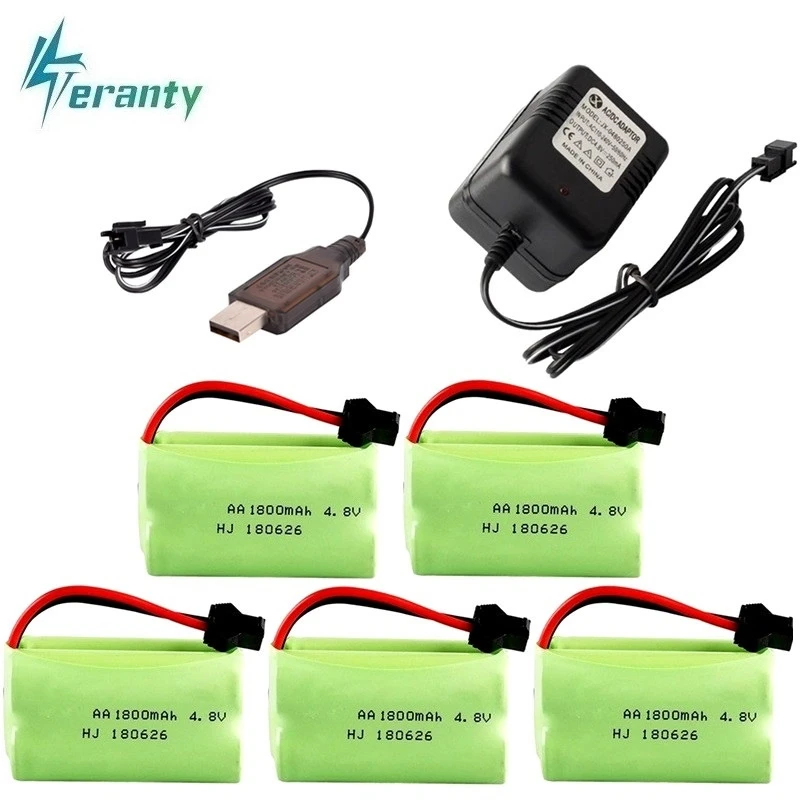 4 8 v 1800mAh аккумулятор и зарядное устройство для радиоуправляемых автомобилей