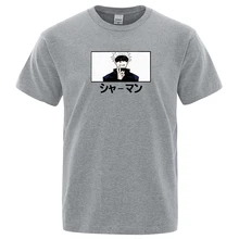 

Fashion Funny Tee Shirt Harajuku Streetwear Gojo Satoru Print T-Shirts Summer Cotton Men T Shirt Anime Jujutsu Kaisen Tshirts