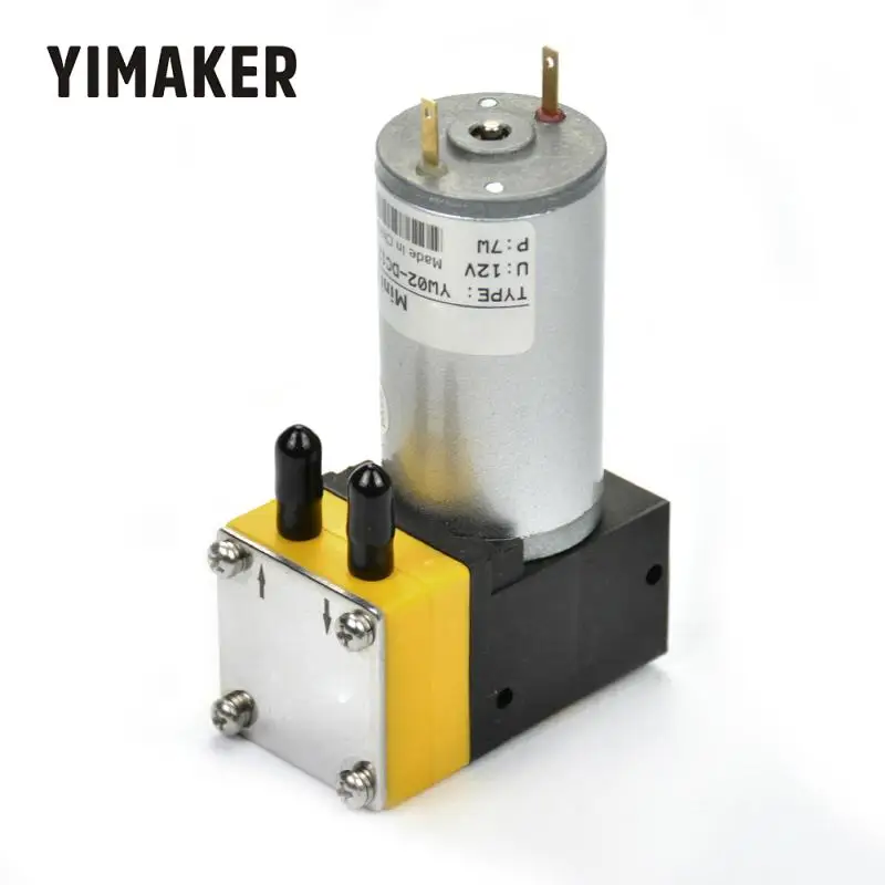 YIMAKER 1 шт. миниатюрный воздушный насос постоянный ток 12 В 50 кПа микровакуумные