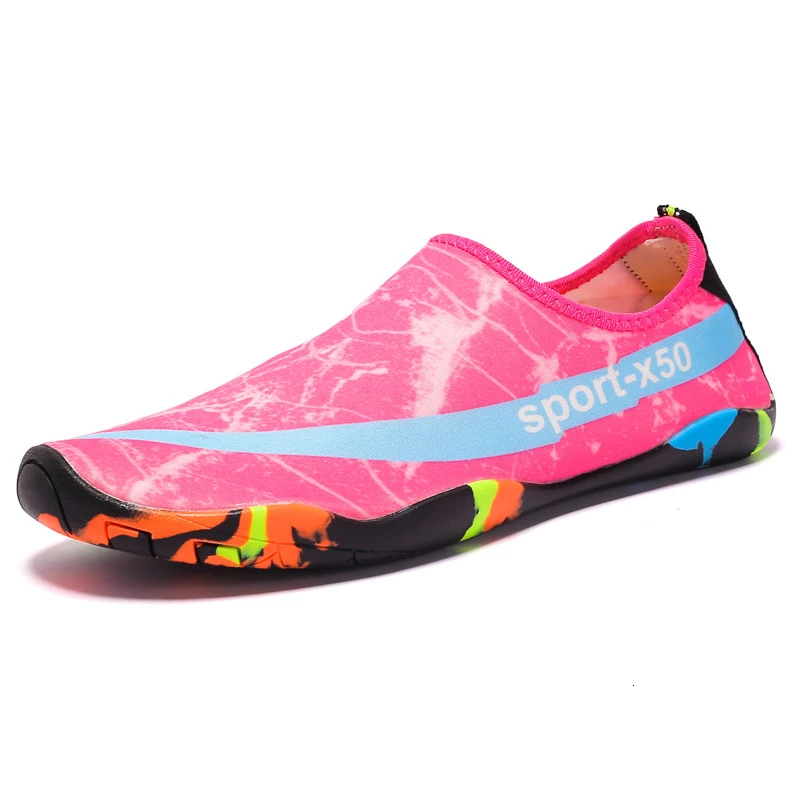 Veamors/спортивная обувь; летняя водонепроницаемая обувь; обувь для мужчин и женщин; светильник для треккинга; быстросохнущая дышащая обувь для альпинизма; износостойкие пляжные кроссовки - Цвет: SL1918 Rose red