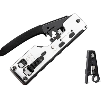 

Combo Network Rj45 Tool Telecom Crimping Crimper For Rj45 Cat7 Cat6A Cat6 Cat5 Rj11 Rj12 Modular Plugs Metal Clips Pliers Tools