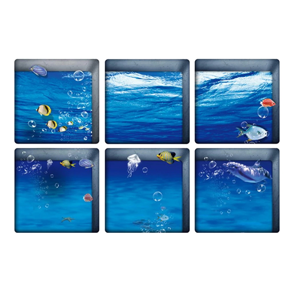3D Self-adhesive Bathtub Non Slip Appliques Stickers Decals Tub Tattoos