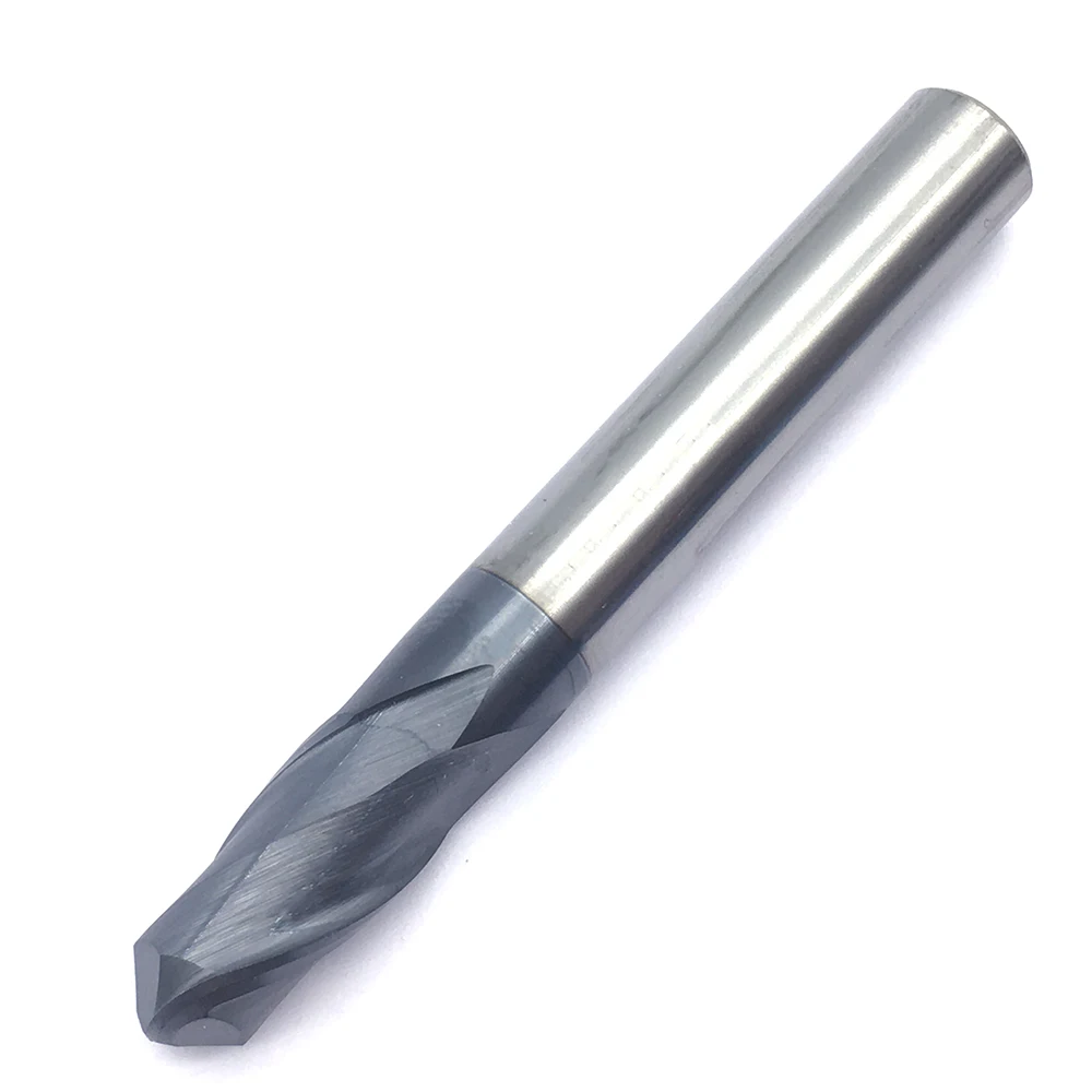 1PC R5.0XD10X75L 2 flute HRC50 Tungsten Steel Ball Nose End Mill Cutting Tools CNC Milling Cutter Solid Carbide Ball Nose