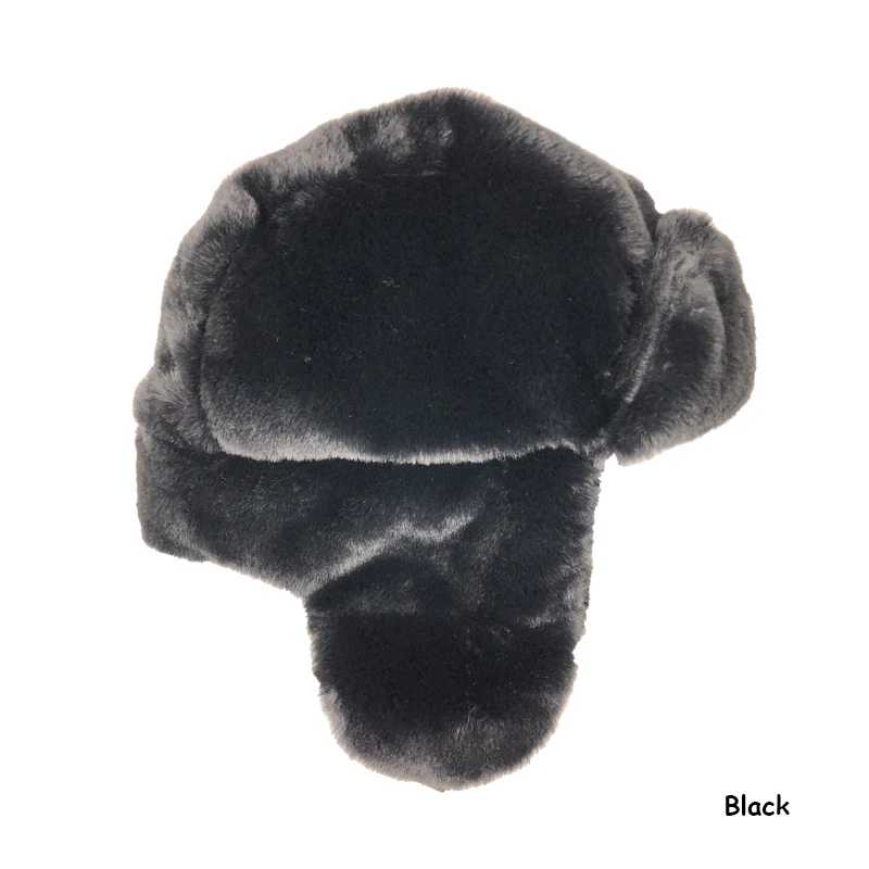 Black Новинка, зимняя шапка с ушками, муфта, зимняя теплая плюшевая хлопковая шапка, уличная Женская кепка Lei Feng, милая шапочка, подарки, пара, мода - Цвет: Black