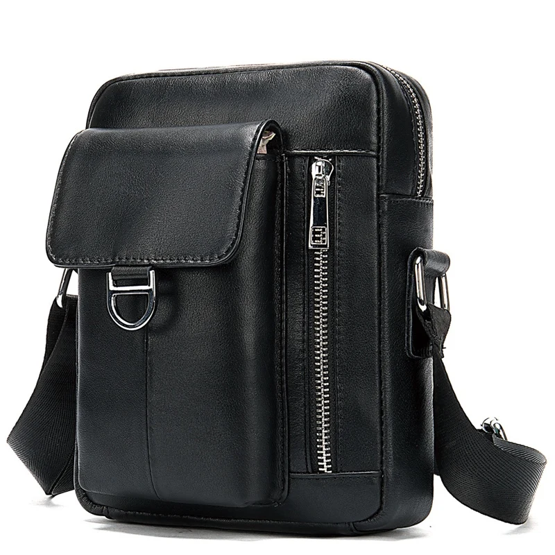 

Man's Leather Crossbody Shoulder Bag Anti-Theft Handbag Fashion Male Business Travel Gifts
