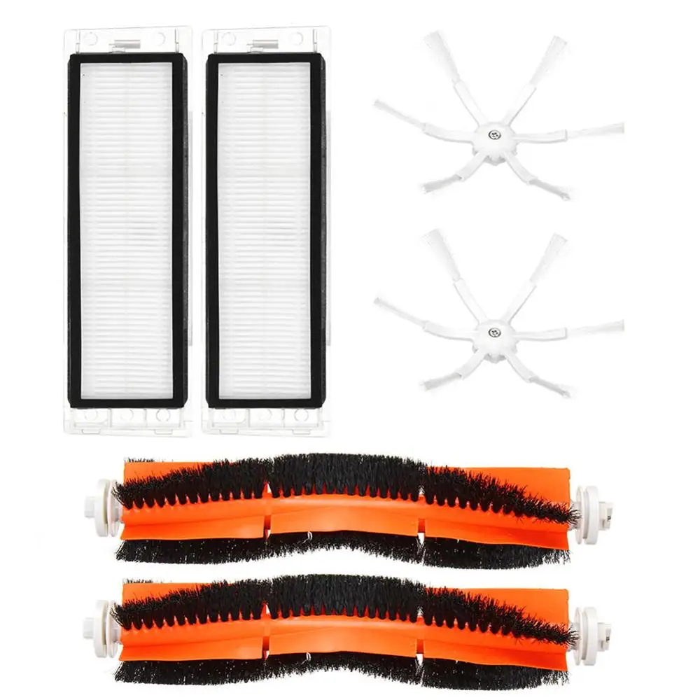 

6Pcs/Set Main Brush with Hepa Filter and Side Brush Kits for Xiaomi Robot Vacuum Cleaner Accessories