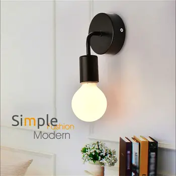 

Black Loft Antique Iron Simple Wall lamp American Country Restaurant Bar Corridor Aisle Wall Sucker Wall lamp