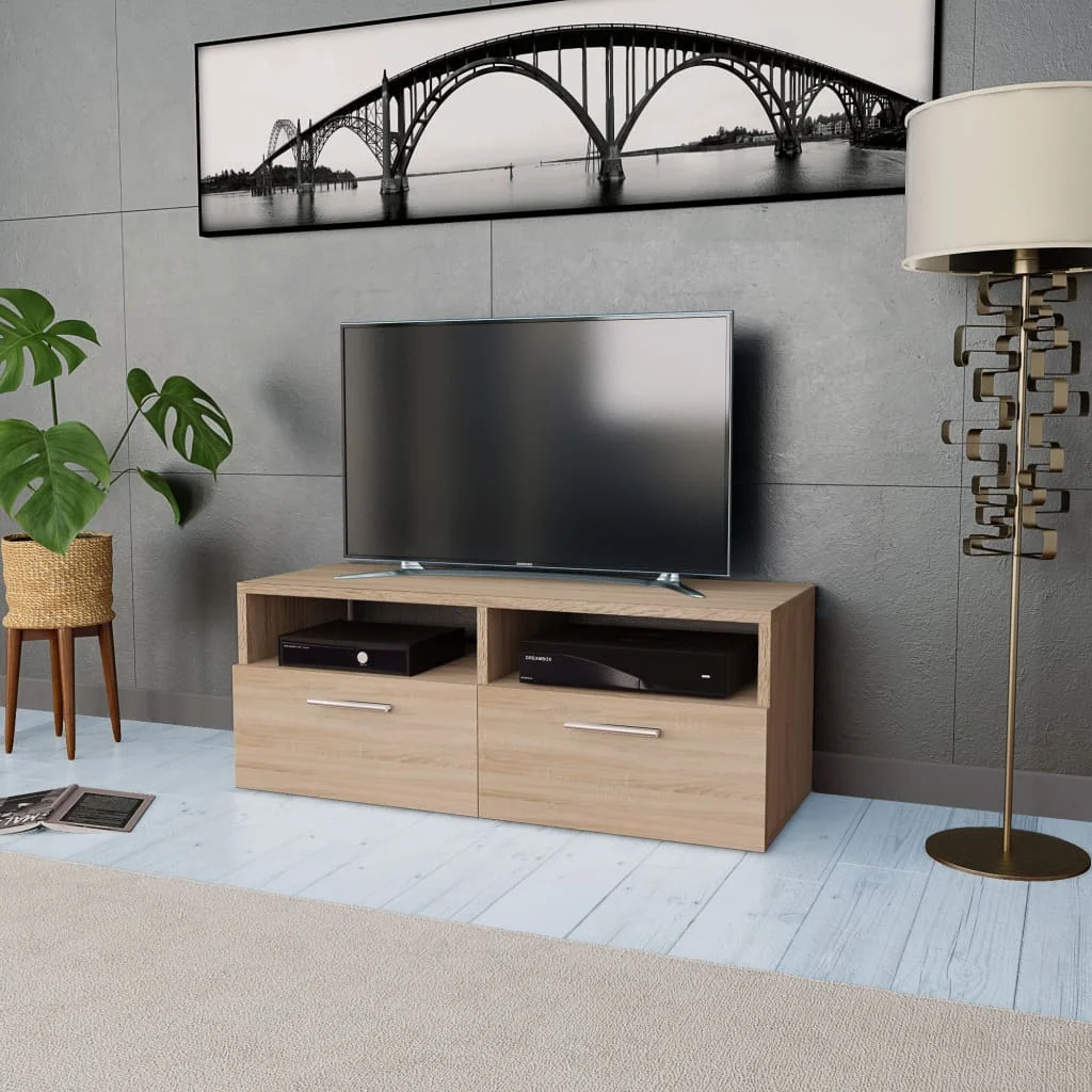 TV Cabinet Chipboard 95x35x36 cm Oak |