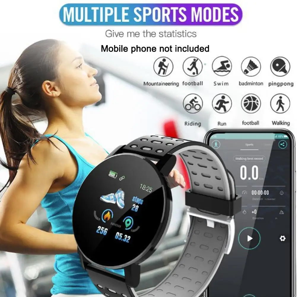 

2020 New 3D Sport Watch Pedometer Men Smart Watch Fitness Smartwatch For Android IOS Heart Clock Monitor Women Rate V5V2