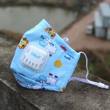 Anti-PM2.5 smog Пылезащитная Антибактериальная маска детская хлопковая дышащая Дышащая ручной аппарат для искусственной вентиляции легких