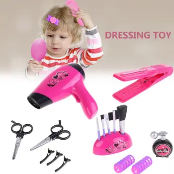 

Pretend Play Kid Make Up Toys Pink Makeup Set Princess Hairdressing Simulation Plastic Toy For Girls Dressing Cosmetic