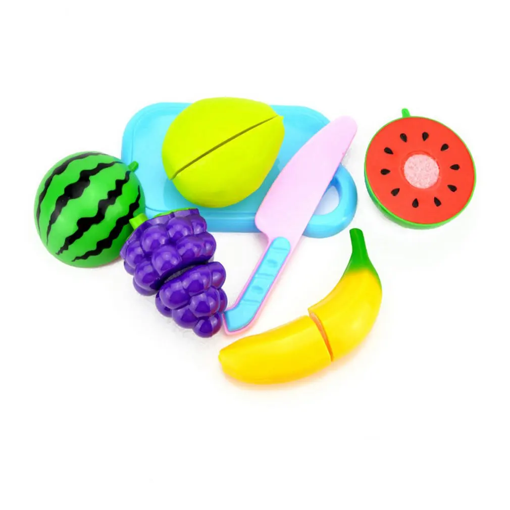 6PCS 25 шт. детский игрушечный миксер, игрушки для игры, резка фруктов, растительная пища, миниатюрные игры, классические детские игрушки, игровой набор, развивающие игрушки - Цвет: 6PCS