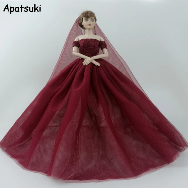 NK One Pcs Princess Doll Wedding Dress Noble Party Gown For Barbie Dol –  COOL ONE SHOP