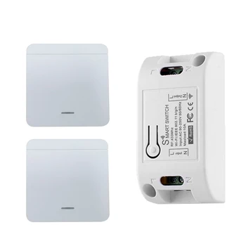 

RF Wifi Wireless 433MHz Relay 1 Receiver Smart Home Switch Module 86 Wall Panel Remote Control Switch