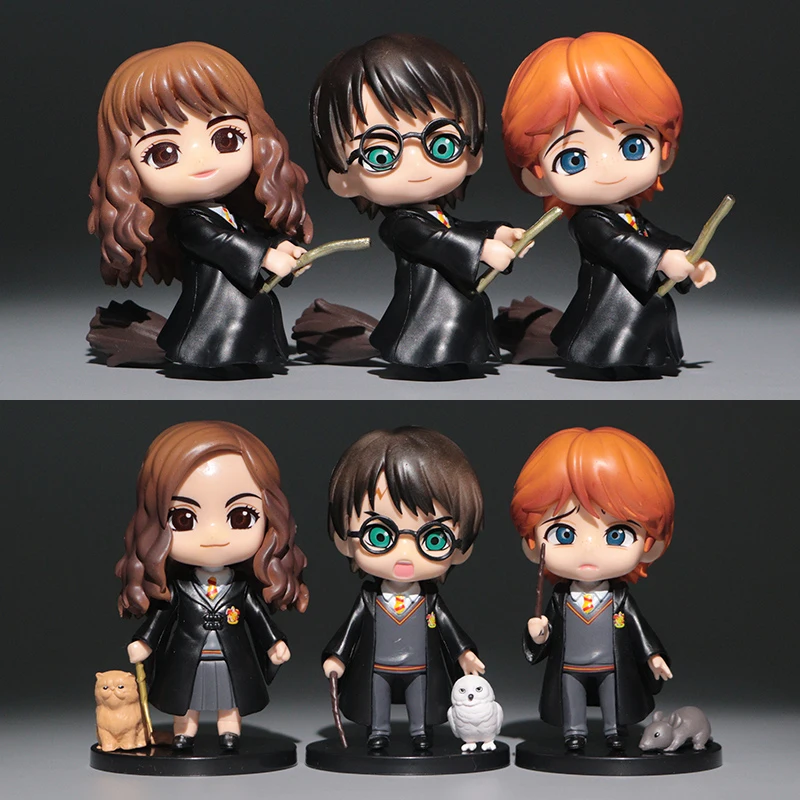 Горячая Bandai 6 шт./компл. Q Posket большие глаза Поттер Уизли Рон Гермиона Грейнджер