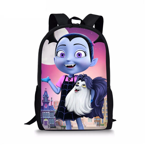 HaoYun/детский школьный рюкзак с принтом Vampirina, школьные сумки для книг, дизайн с героями мультфильмов для девочек, комплект из 3 предметов, школьные сумки - Цвет: CDWX907C