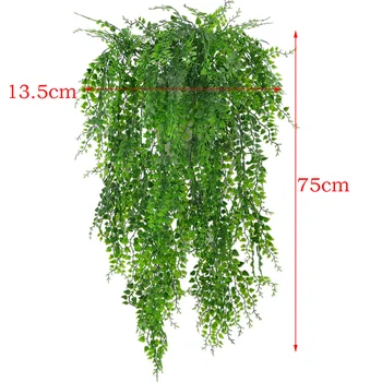 

15pcs Artificial 75cm Ivy Trailing Garlands Vine Plant Hanging Vine Leaves Garland for Wedding Party Garden Wall Decoration