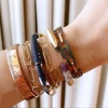 Missvikki Original Mix Match Stackable Pencil Bangle For Women Bridal Wedding Cubic Zircon Open Dubai Bracelet Party Jewelry 3