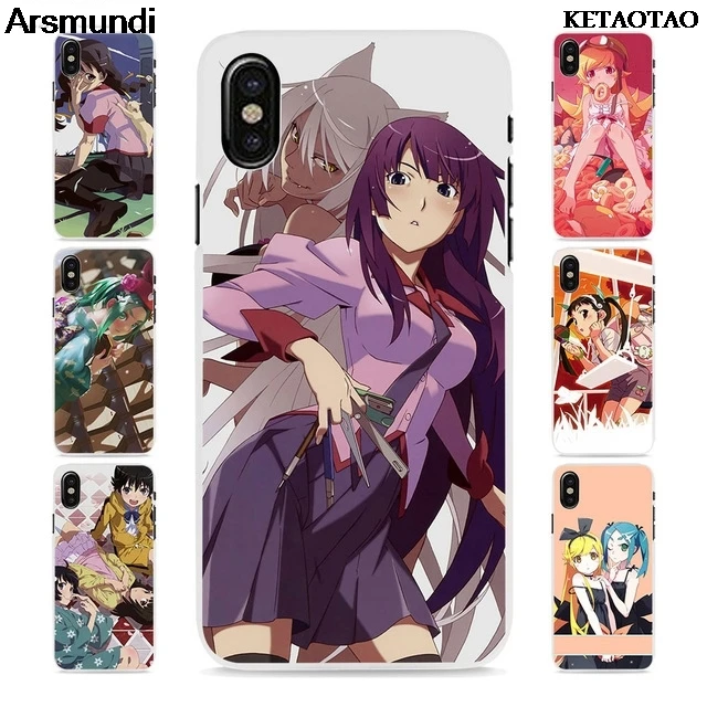 Чехлы для телефонов KETAOTAO anime Bakemonogatari девочек iPhone 4 5C 5S 6S 7 8 PLUS XR XS Max прозрачные