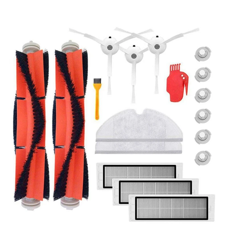 

18PCS for Xiaomi Mi Robot Vacuum Cleaner Parts Replacement for Mi Robot S50 S51 for Robo2 Vacuum Cleaner Accessory Kit