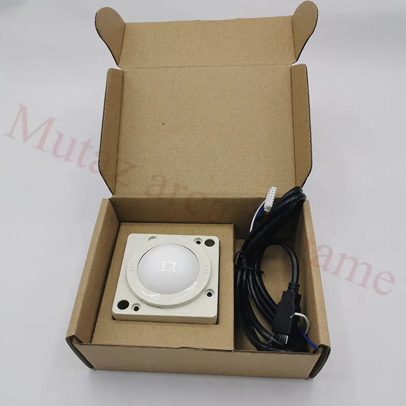 2'' Diameter white Round trackball with USB Connector arcade games cabinet parts arcade trackball for arcade video game
